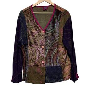 JG’s Mad Lab Multicolor Button-Up Cardigan